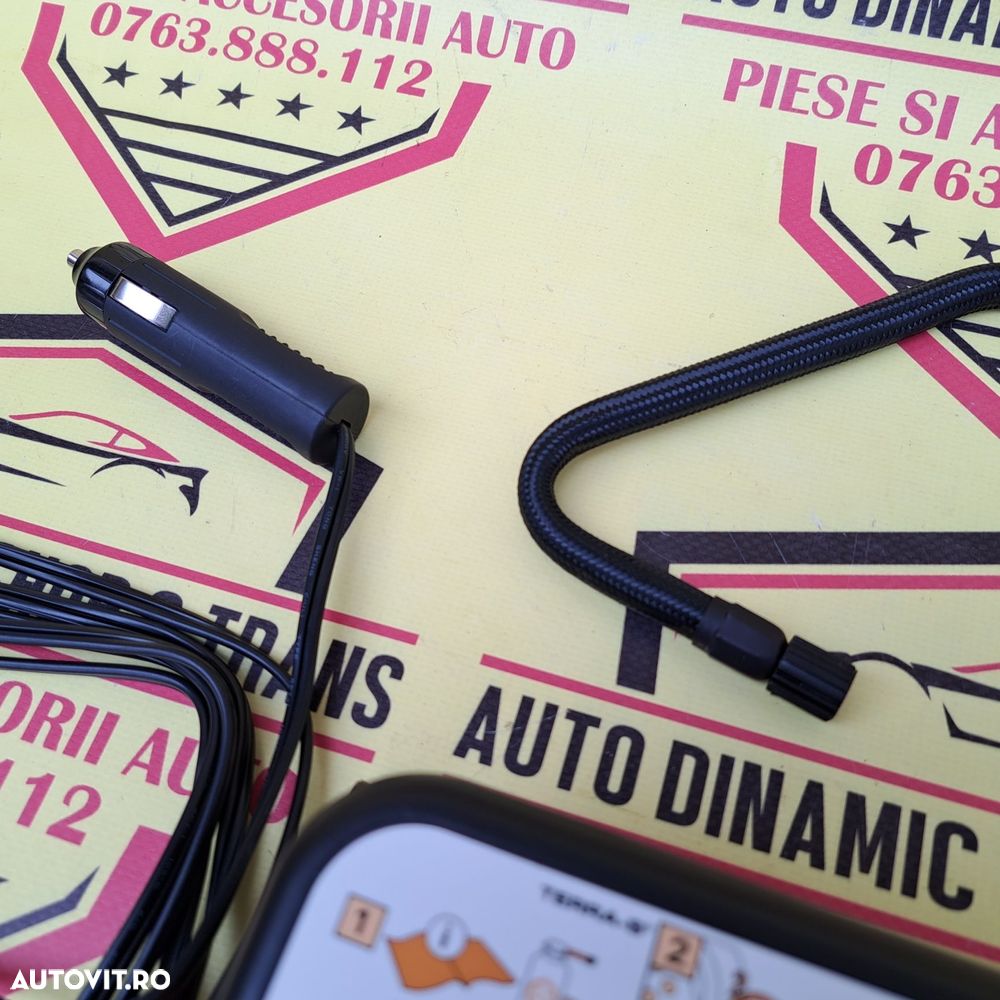 Compresor auto umflat roti original Dacia Renault 12V 96W 8A neutiliza - 7