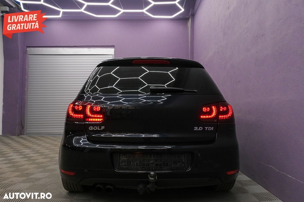 Stopuri Full LED VW Golf 6 VI (2008-2013) R20 Design Rosu Fumuriu cu Semnal Dinami- livrare gratuita - 20