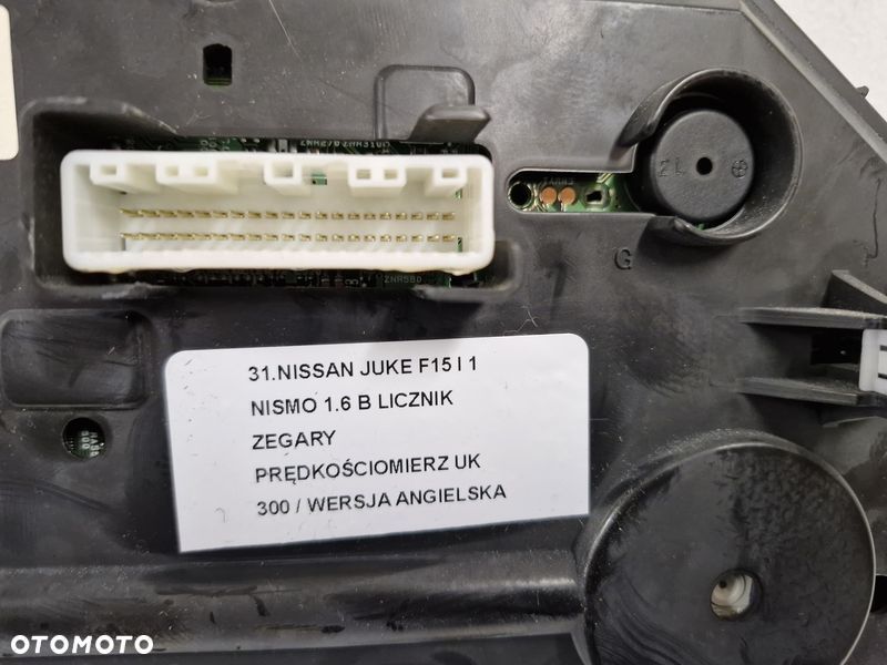 NISSAN JUKE F15 I 1 NISMO 1.6 B LICZNIK ZEGARY PRĘDKOŚCIOMIERZ UK - 3