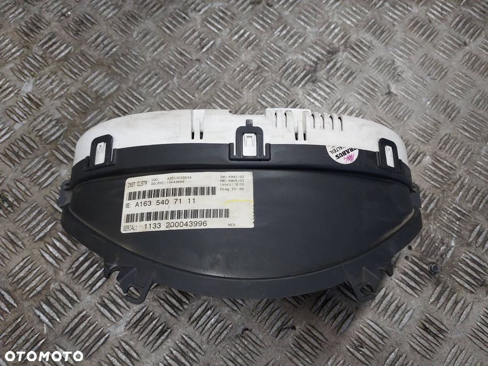 LICZNIK ZEGARY MERCEDES-BENZ W163 ML 400 CDI 4.0 CDI 1635407111 - 3