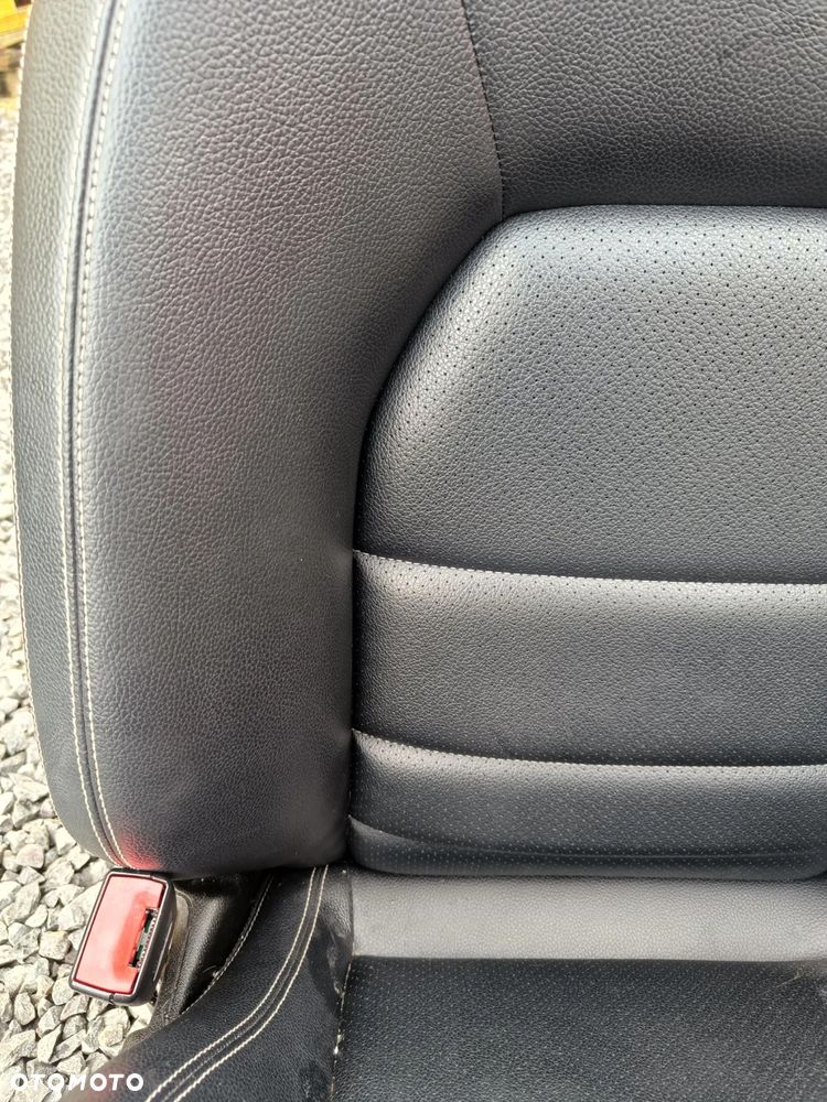 MERCEDES W207 W204 COUPE AMG FOTEL LEWY CZARNY SKÓRZANY POMPOWANY IGŁA - 6