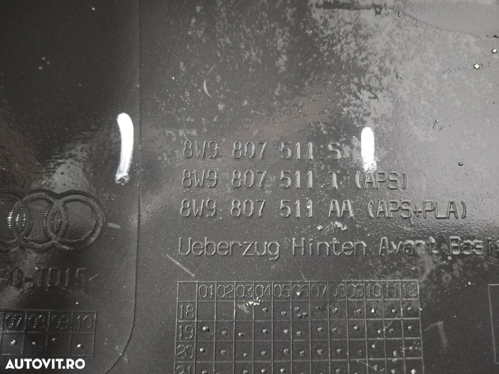 Bara spate Audi A4, B9 facelift, 2020, 2021, 2022, 2023, 2024, cod origine OE 8W9807511S. 10289 - 13