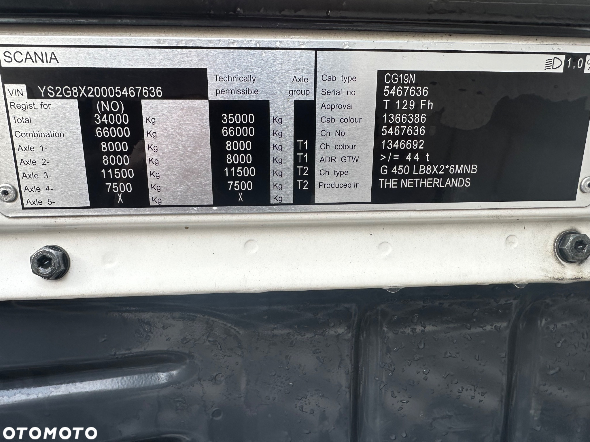 Scania G 450 8x2 RETARDER   ADR.  Pod zabudowę - 32