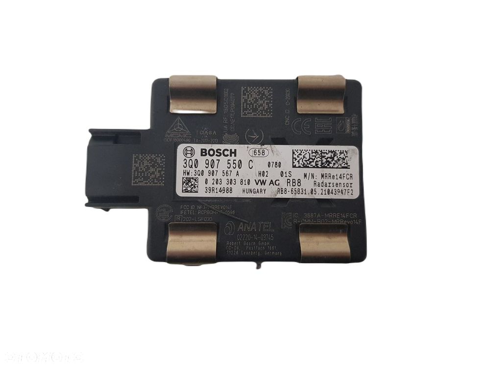 VW AUDI SKODA SEAT RADAR  MODUŁ ACC DISTRONIC  3Q0907550C 3Q0907567A - 1