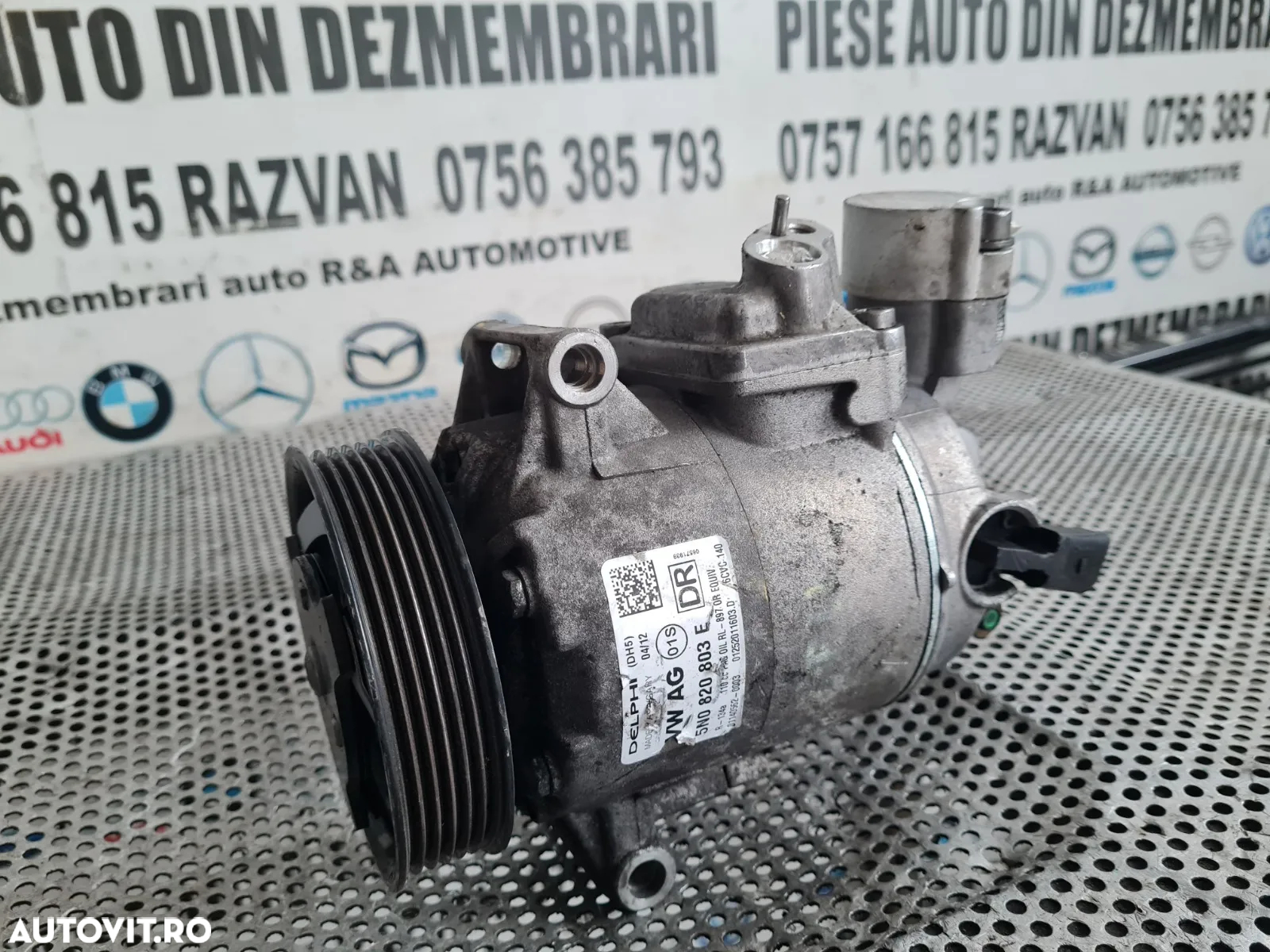Compresor Clima AC Aer Conditionat Vw tiguan Passat B7 Golf 6 Golf 7 Touran Jetta Caddy CC Seat Sko - 2