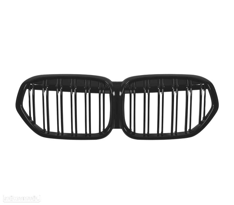 GRELHAS DIANTEIRAS BMW X1 F48 LCI19-22 PRETO BRILHANTE - 2