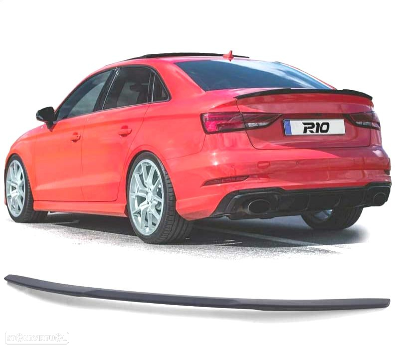 AILERON SPOILER TRASEIRO AUDI A3 8V SEDAN 12- LOOK S3 - 5