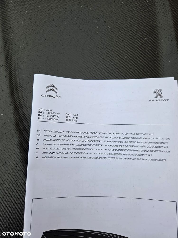 Box kufer dachowy krótki Thule 330l Pacific 100 short roof box Peugeot Citroen 1609665680 - 17