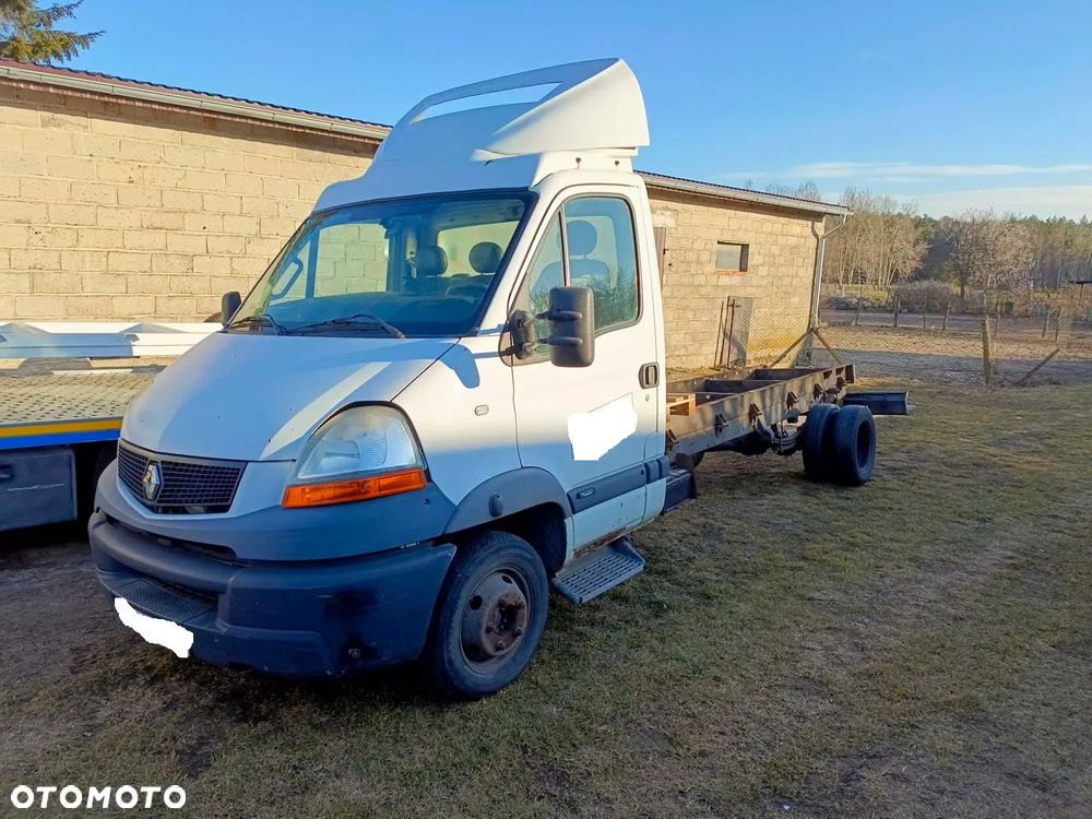 Mascott 2009r 3,0 150PS rama DMC 3,5t zarejestrowana w PL , osprzęt silnika , rama pomocnicza szerokość 86cm ( pasuje także do Iveco ) fotel pneumatyczny kierowcy ławka pasażera zestaw do odpalenia zderzak tył i inne części - 1