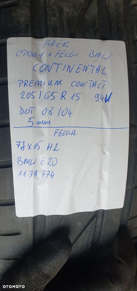 Alufelgi z oponami alusy BBS Oryginał 5x120 R15 7J ET20 205/65 R15 BMW E24 E32 E34 1179774 - 15