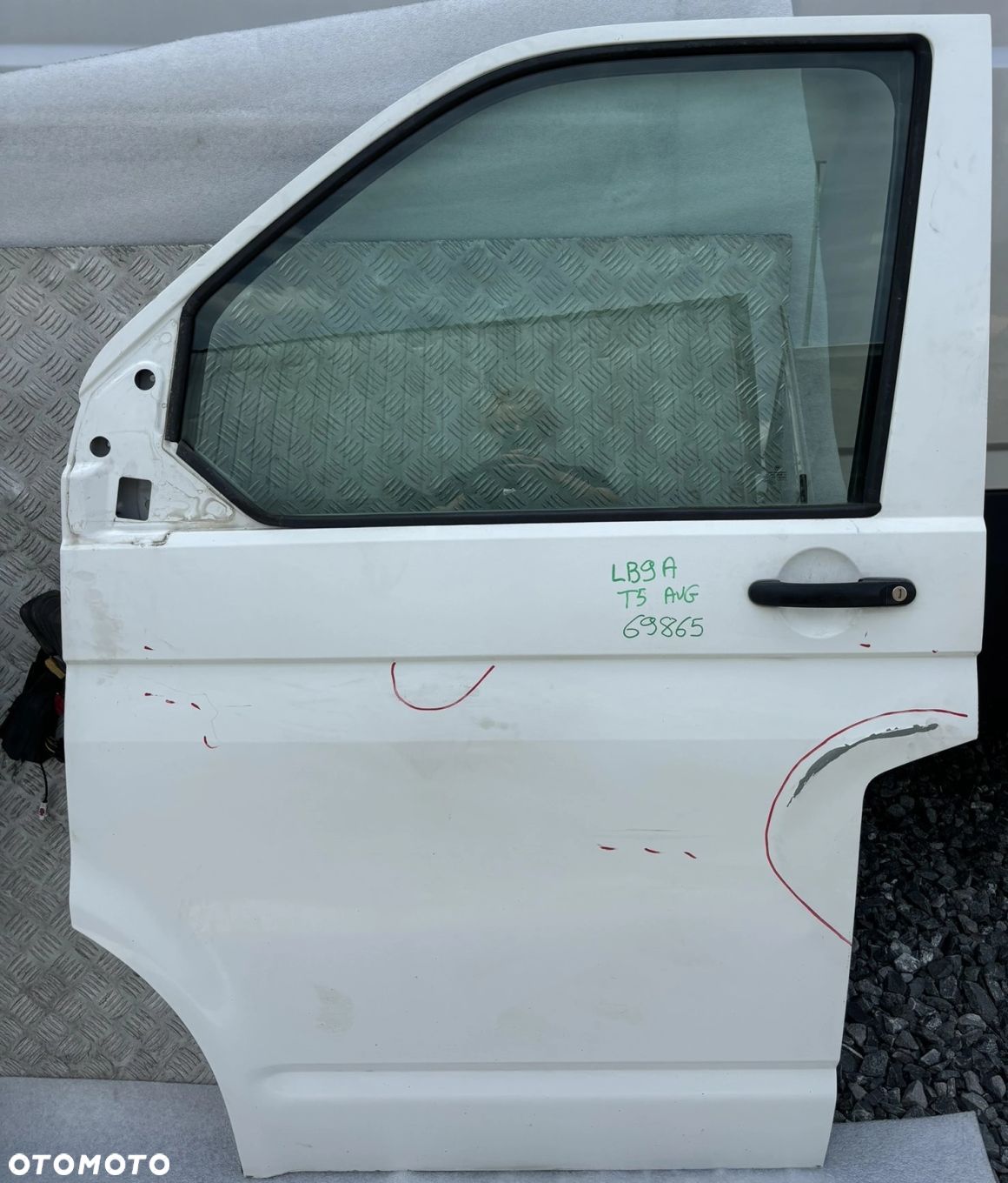 DRZWI LEWY PRZOD KPL VOLKSWAGEN T5 LB9A ORG FV - 1