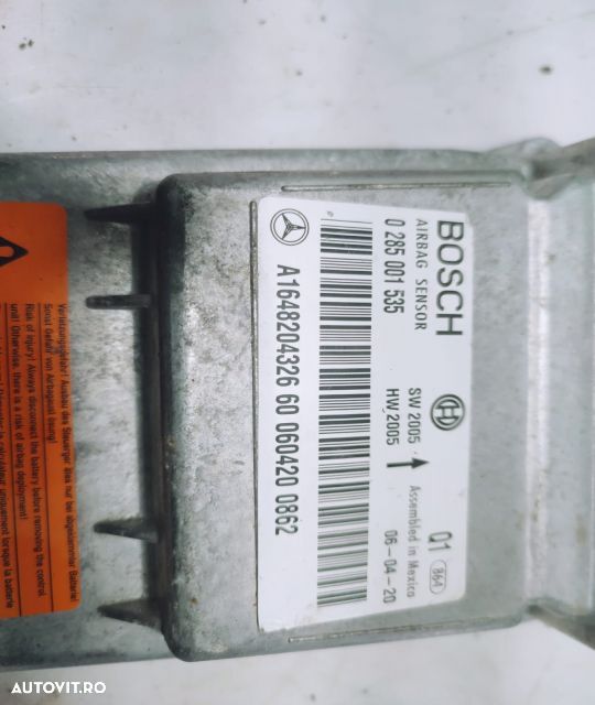 Calculator modul airbag a1648204326 Mercedes-Benz ML W164  [din 2005 pana  2008] seria - 3