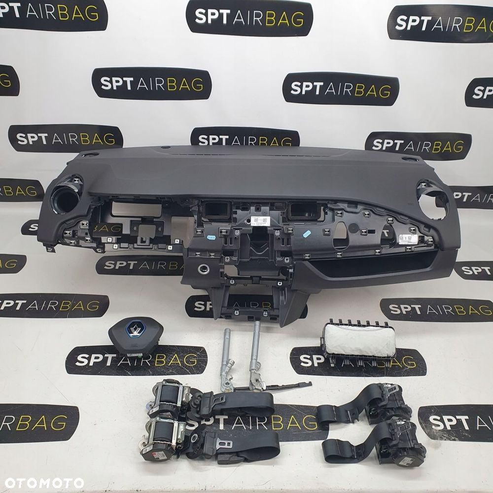 RENAULT ZOE DESKA ROZDZIELCZA KONSOLA KOKPIT PULPIT PODUSZKI AIRBAG AIR BAG PASY KIT SET - 1