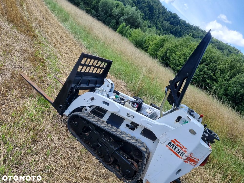 Bobcat MT55 Miniładowarka Gąsienicowa 567mtg Jak Nowa z Salonu widły i łyżka Silnik Kubota 3cyl. z Norwegii! - 23