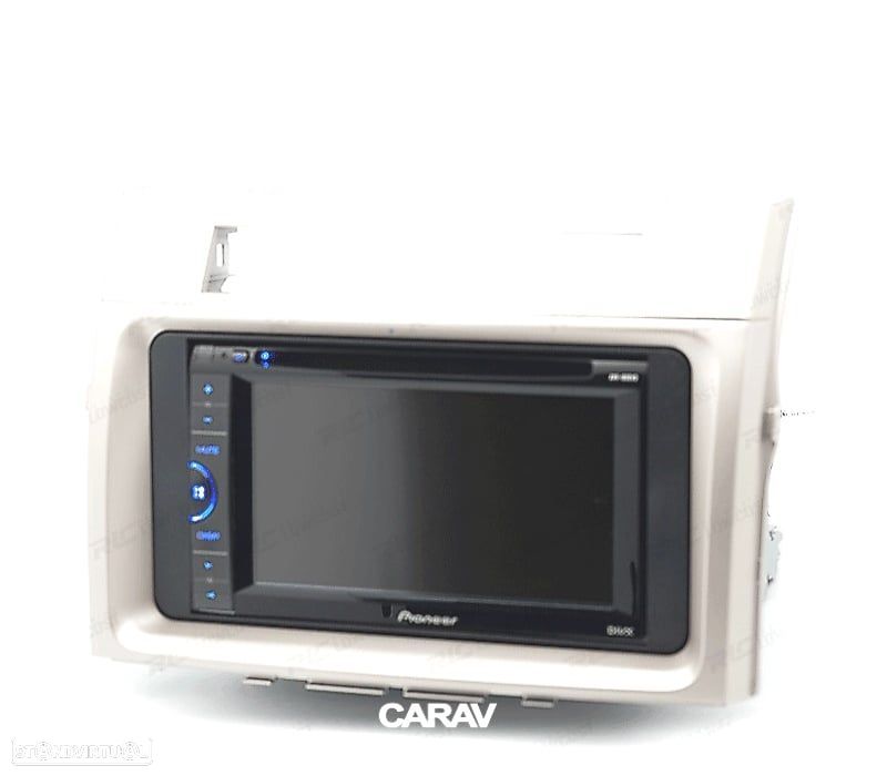 MOLDURA ADAPTADOR CINZA CLARO PARA RADIO 2-DIN PARA TOYOTA COROLLA VERSO 04-09 - 1