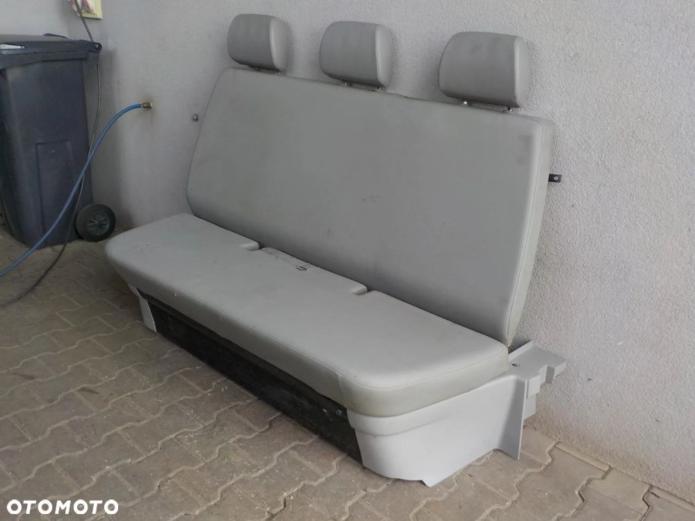 VW T5 T6 DOKA DUBELKABINA FOTEL KANAPA ŁAWKA TYŁ - 5
