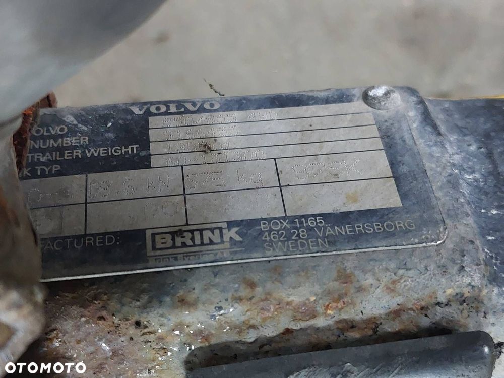 HAK HOLOWNICZY + TABLICZKA + WIĄZKA VOLVO V70 I - 4