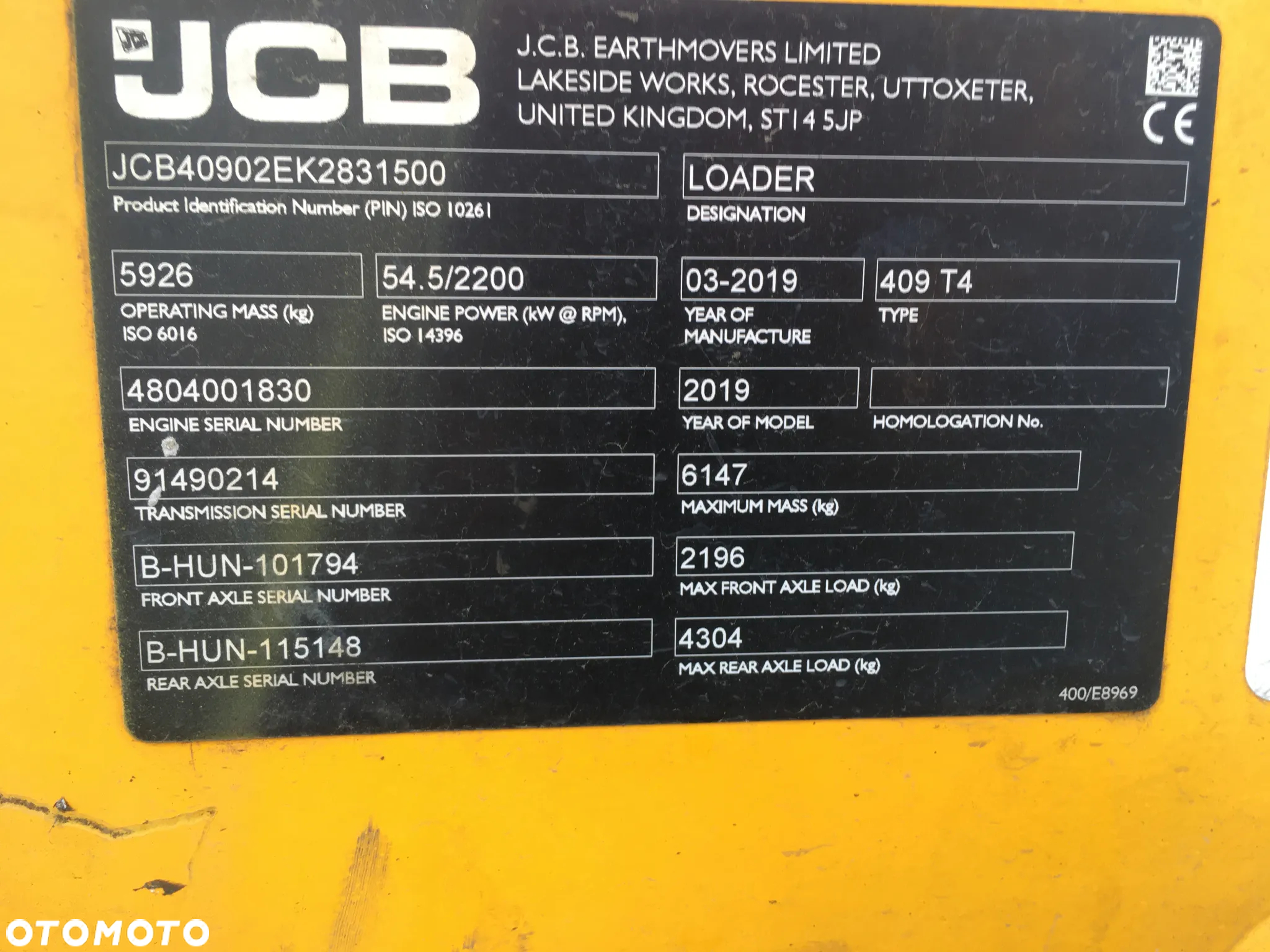 JCB 409 T4 - 7