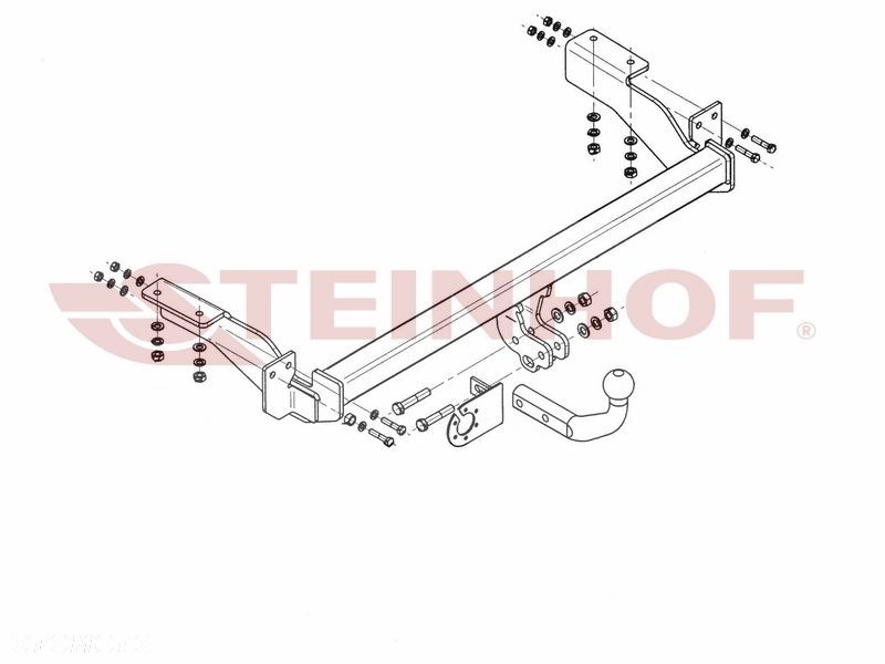 Hak Holowniczy + MODUŁ 7PIN do Peugeot 308 3/5 drzwi od 2007 do 2011 - 3