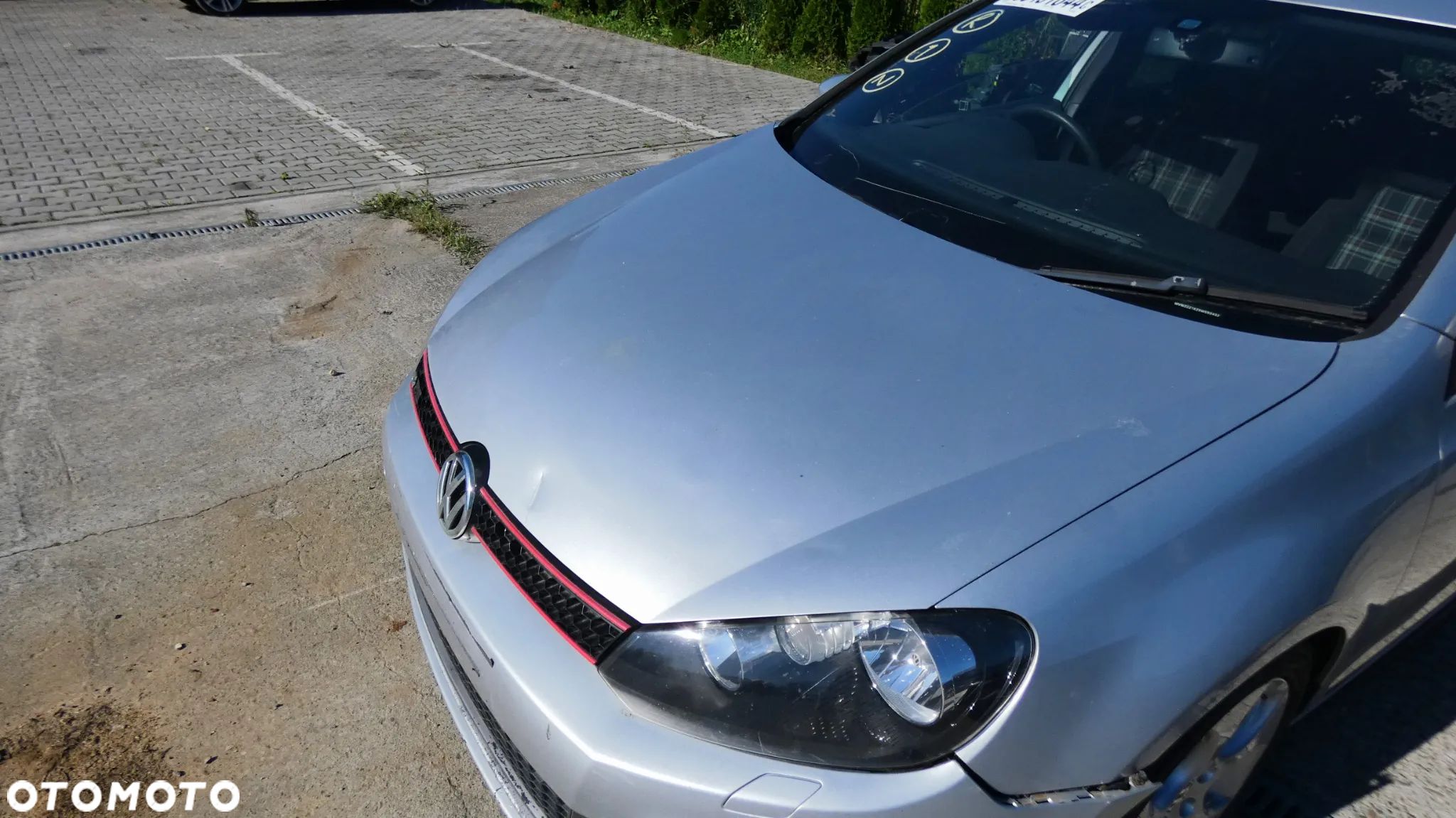 VW GOLF VI 6 GTI MASKA PRZÓD PRZEDNIA POKRYWA SILNIKA SREBRNA GORLICE - 1