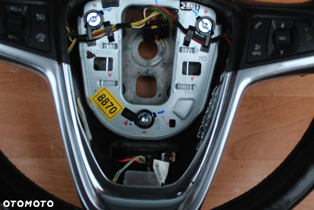 KIEROWNICA SKÓRZANA GRZANA STEROWANIE OPEL ZAFIRA C MOKKA MERIVA B ASTRA J - 5