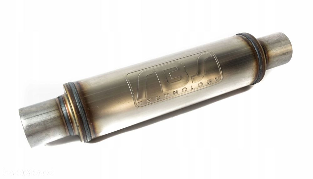 TŁUMIK ŚRODKOWY PRZELOTOWY 2,5" OKRĄGŁY 63MM - 1