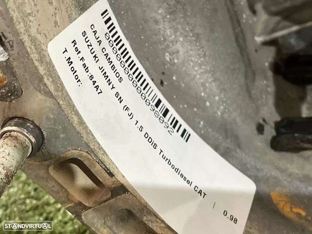 CAIXA VELOCIDADES SUZUKI JIMNY TODO TERRENO, FECHADA 2007 -84A7 - 1