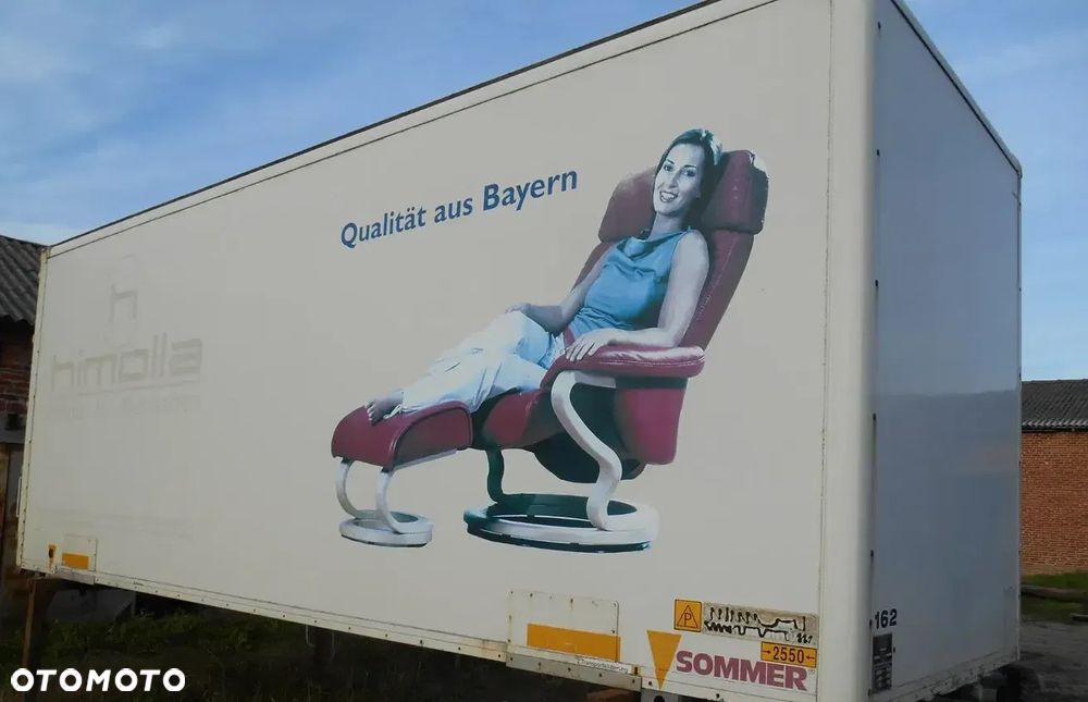 Zabudowa kontener BDF, Kontener meblowy, Meblowóz, rama ocynk