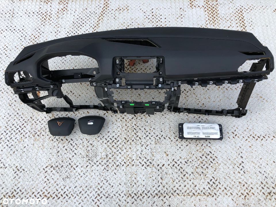 SEAT TARRACO DESKA KONSOLA KOKPIT PULPIT PÓŁKA PARAPET PODUSZKI AIRBAG AIR BAG PASY PAS oryginał !!! - 6