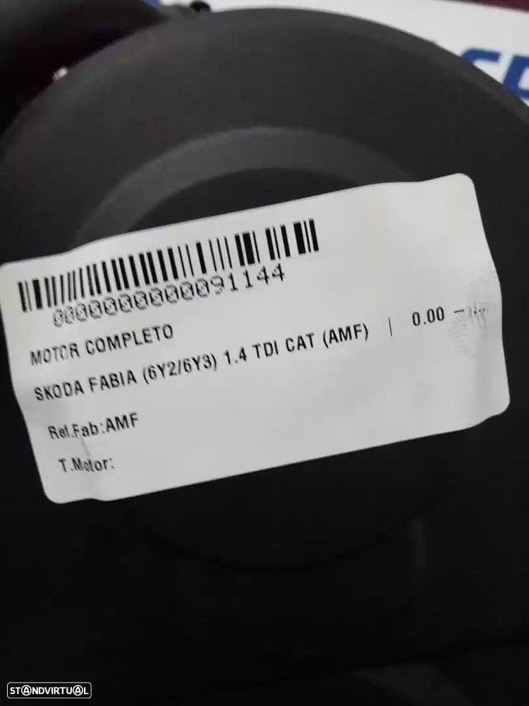 MOTOR COMPLETO SKODA FABIA I 2005 -AMF - 1