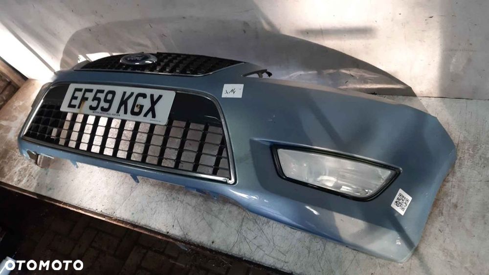 + ZDERZAK PRZÓD PRZEDNI FORD MONDEO MK.4 4 IV 86 BŁĘKITNY HALOGENY - 3