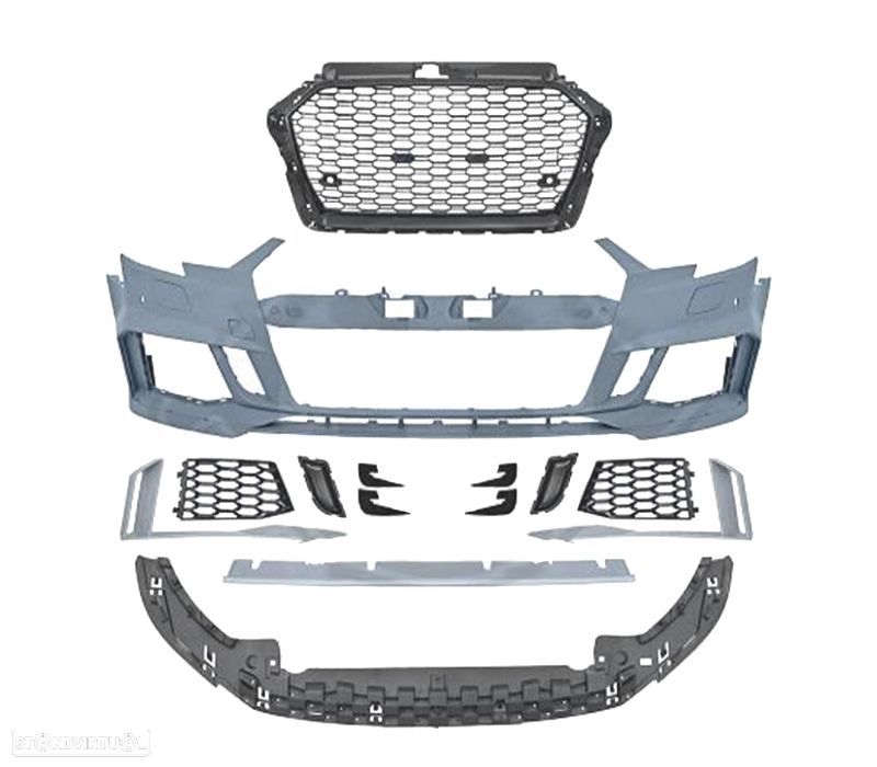 PÁRA-CHOQUES FRONTAL AUDI A3 SPORTBACK LOOK RS3 16-20 PDC - 5