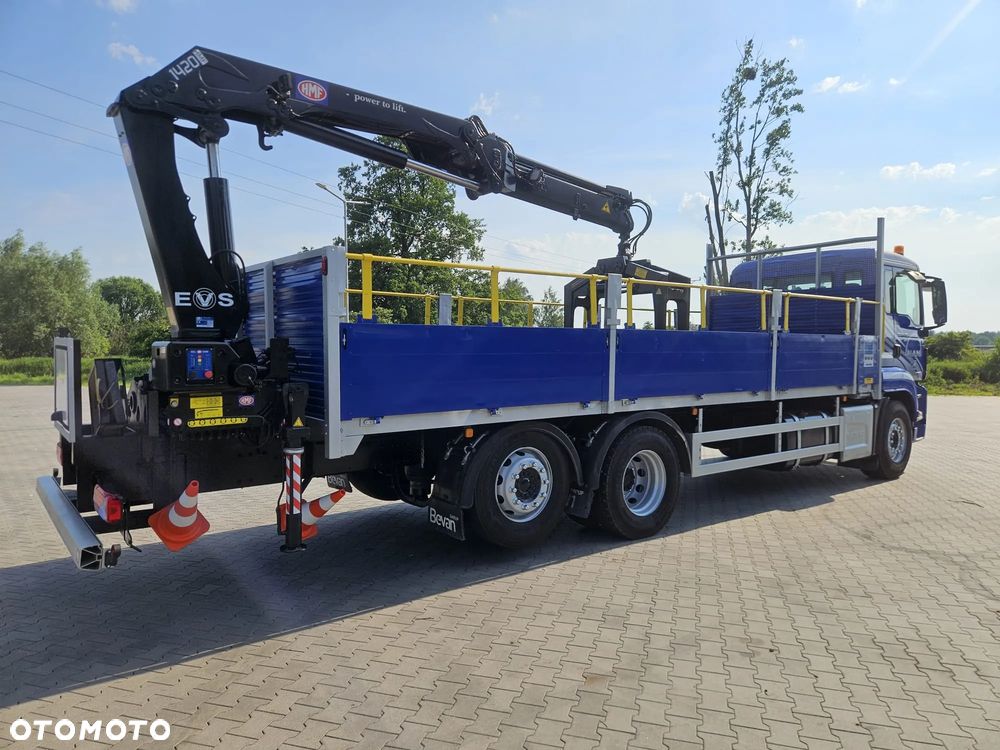 MAN TGS 26.360 6X2 E6 skrzynia + dźwig HMF1420 z pilotem - 7