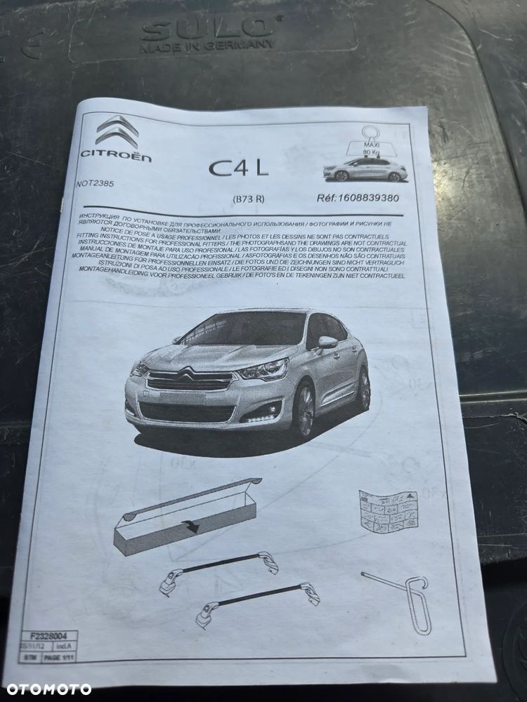 Bagażnik dachowy Citroën C4 L C4L B73R 1608839380 Citroen C4 Lounge - 5