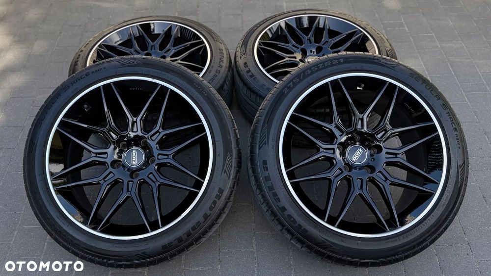 Kola r21 5x130 275/45 ET48 10.5J audi q7 sq7 porsche cayenne volkswagen vw touareg DOTZ Black alufelgi LongBeach - 1