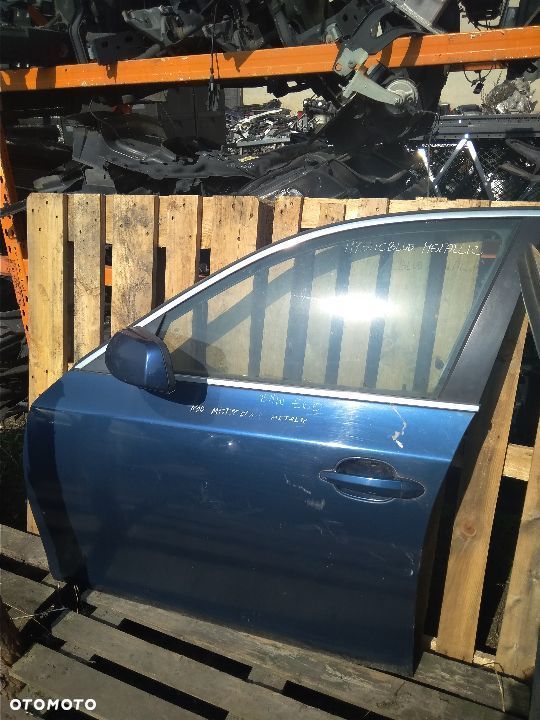 DRZWI BMW E60 LEWE PRZEDNIE LEWY PRZÓD MYSTICBLUE METALIC - 1