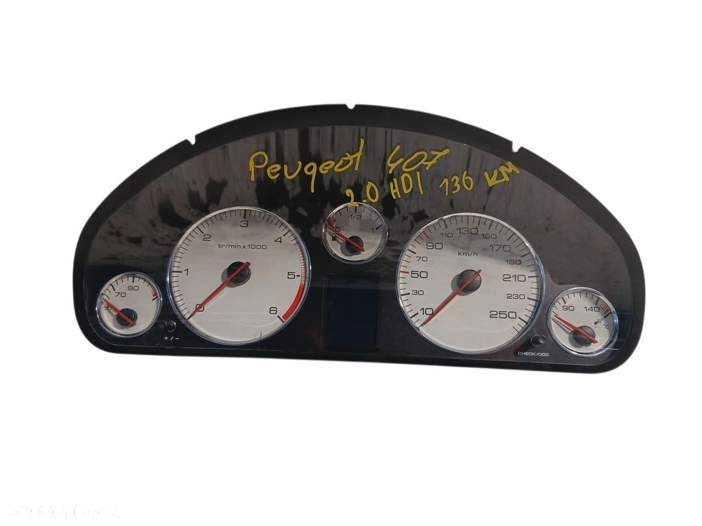 LICZNIK PEUGEOT 407 2.0 HDI 9658138580 - 1