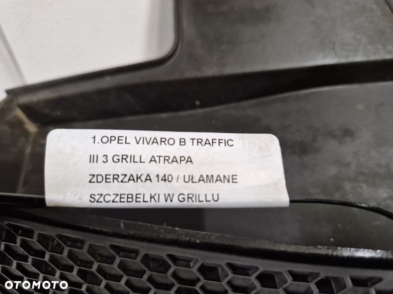 OPEL VIVARO B TRAFFIC III 3 GRILL ATRAPA ZDERZAKA - 7