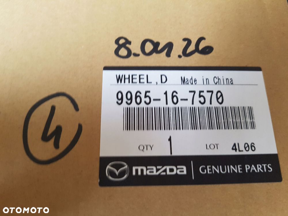mazda 6 18^ felga aluminiowa 17 cali 7,5 et50 9965-16-7570 9965167570 - 9