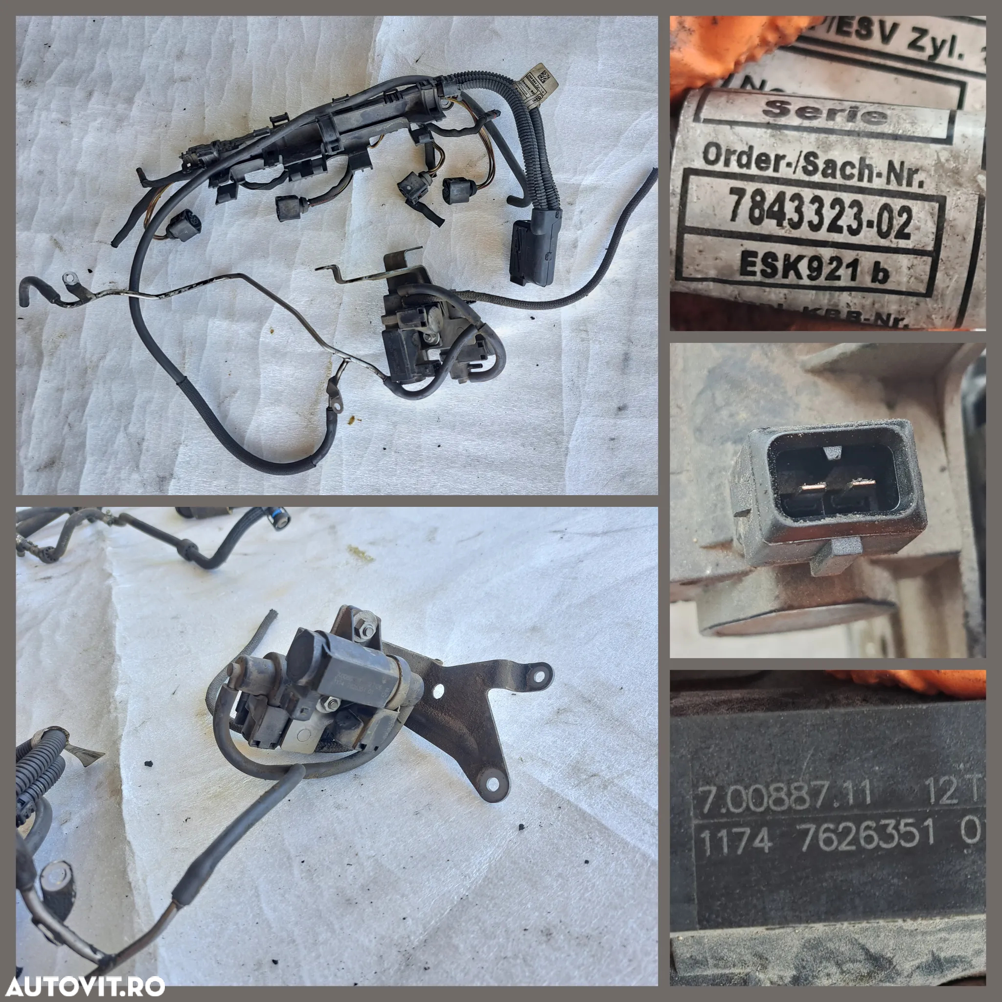 3 Anexe motor M6 4.4 benzina S63B44B cablaj instalatie electrica motor aprindere injectoare transmisie rezervor vacuum valva solenoid suport catalizator protectie termica turbo evacuare suport sonda lambda - 5