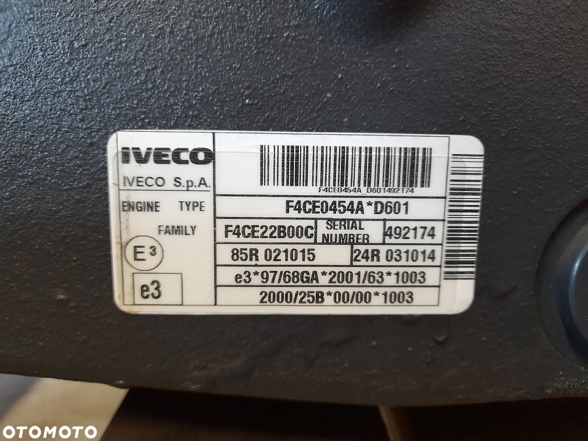 FV23% Silnik IVECO F4CE0454A*D601 Nowy Kompletny - 7