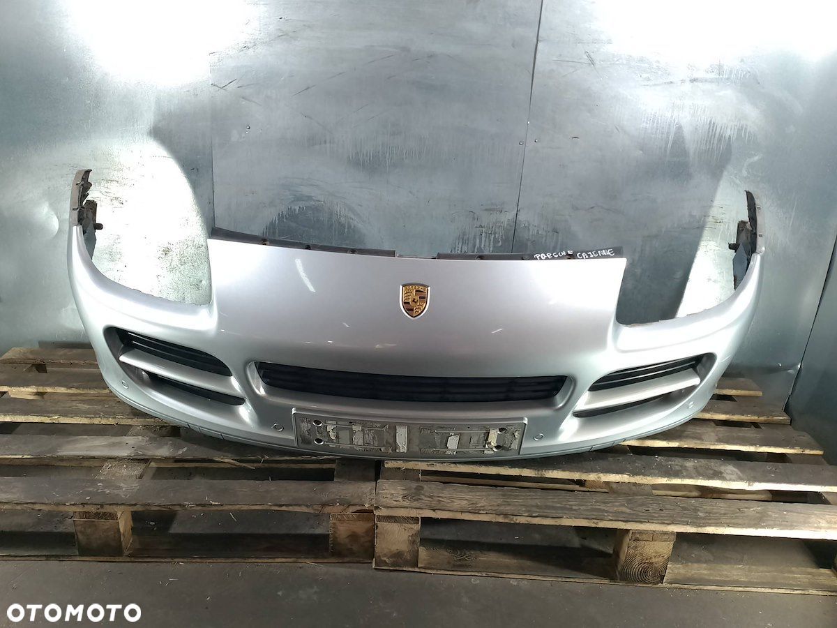 ZDERZAK PRZÓD PORSCHE CAYENNE lak.8E8E SREBRNY - 1