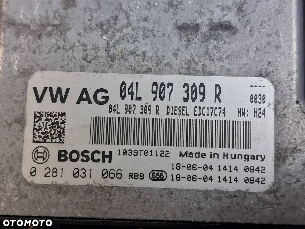 ZESTAW STARTOWY SKODA OCTAVIA III 2.0 TDI 04L907309R 5Q0937084CM 5E0920781E - 2