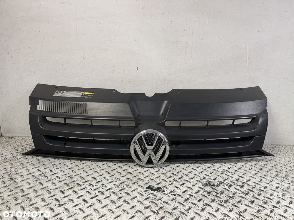 GRILL ATRAPA ZDERZAKA PRZÓD VW T5 LIFT T6 10-15 ORYGINAŁ 7E0853653 - 2