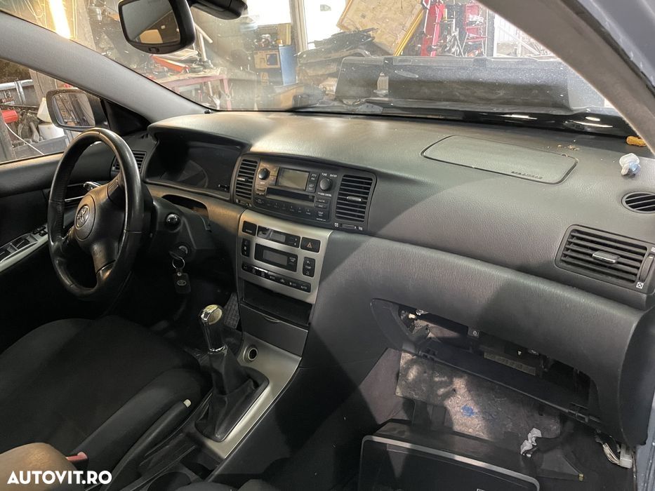 Plansă bord airbag volan pasager kit radio cd climă toyota corola E140 - 3