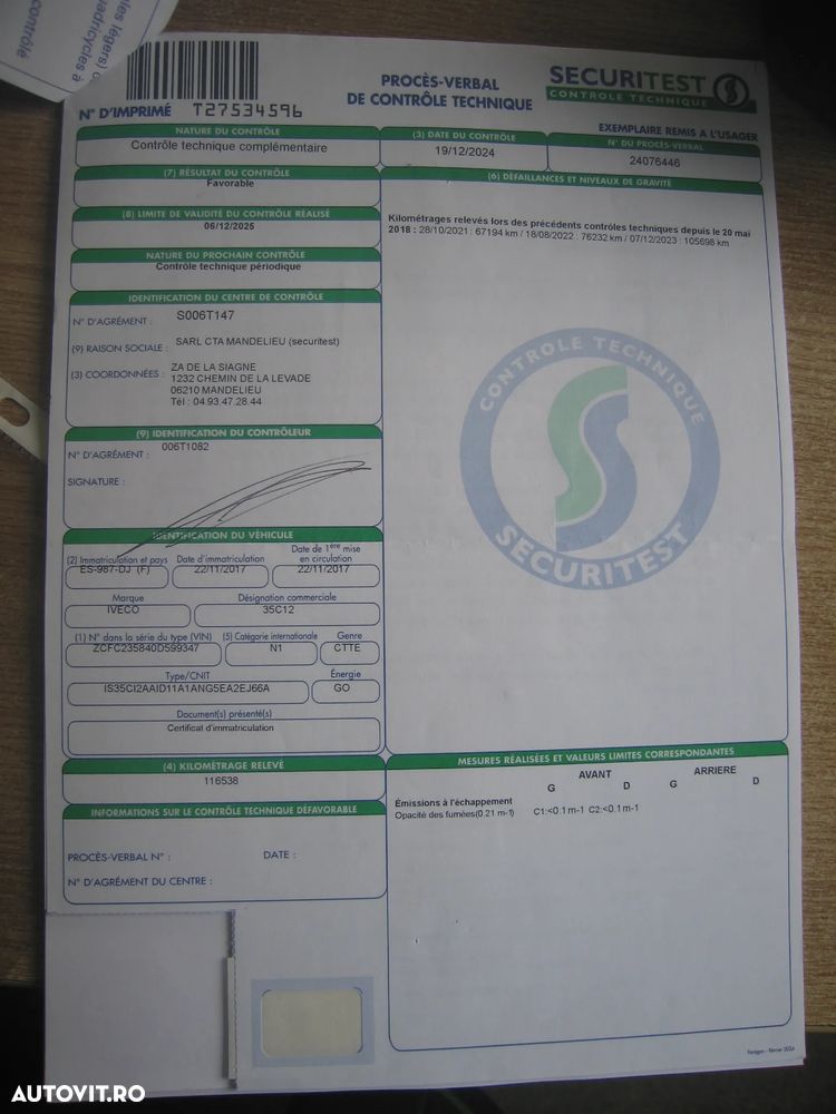 Iveco DAILY 35 C 13, 3 LOC. BASCULABIL, AC . EURO  VI . - 25