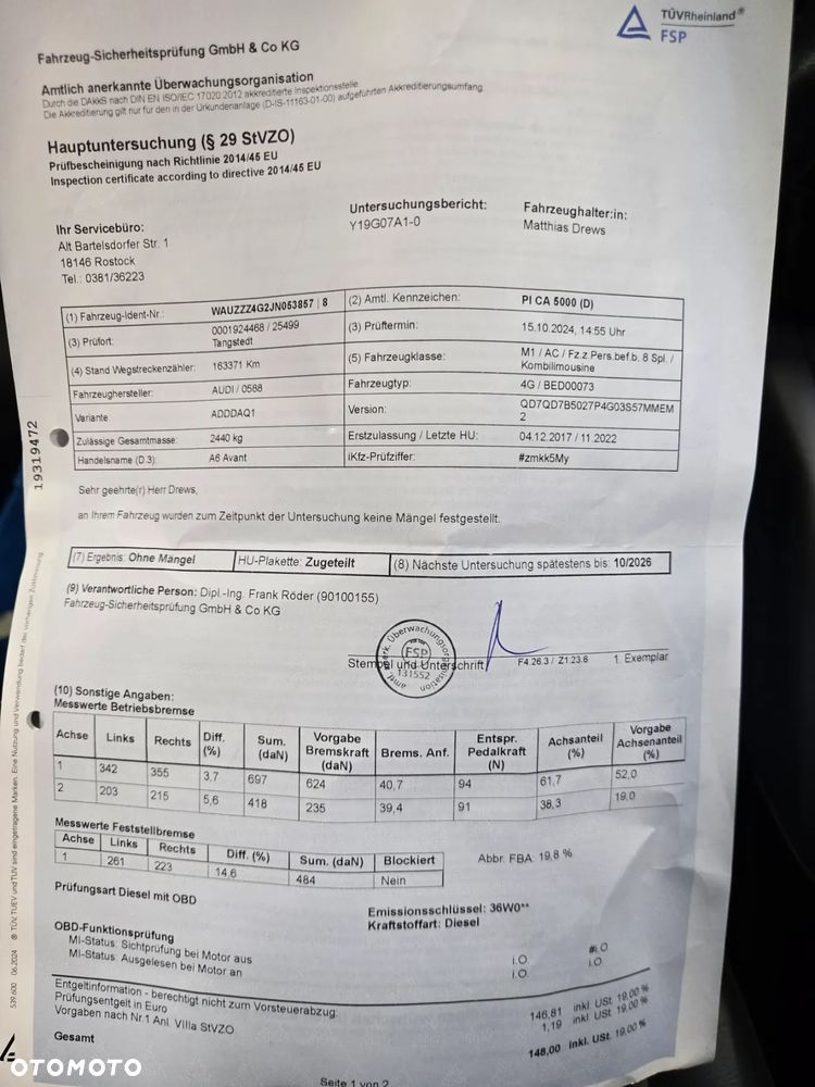 Audi A6 Avant 2.0 TDI quattro S tronic - 19