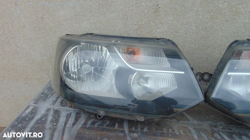 Faruri VW Transporter T5 2.0 stanga/dreapta facelift an 2013 cod 7E1941016H - 3