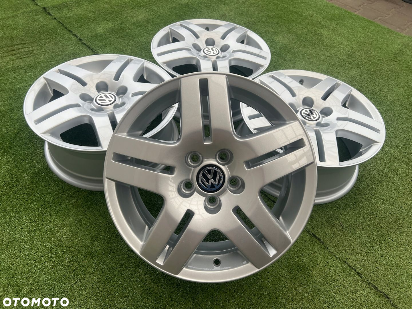 KOMPLET FELG FELGI ALU VOLKSWAGEN VW POLO GOLF IV 1J0 15 5X100 ORYGINALNE - 2