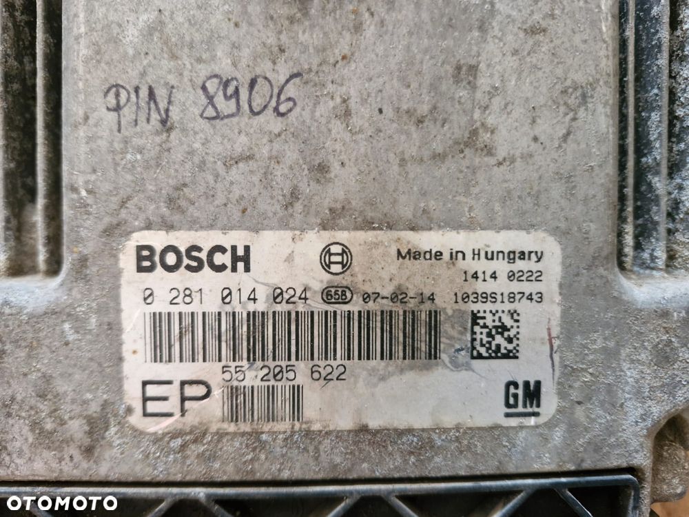 Sterownik silnika komputer Opel 1.9 0281014024 EP PIN - 2